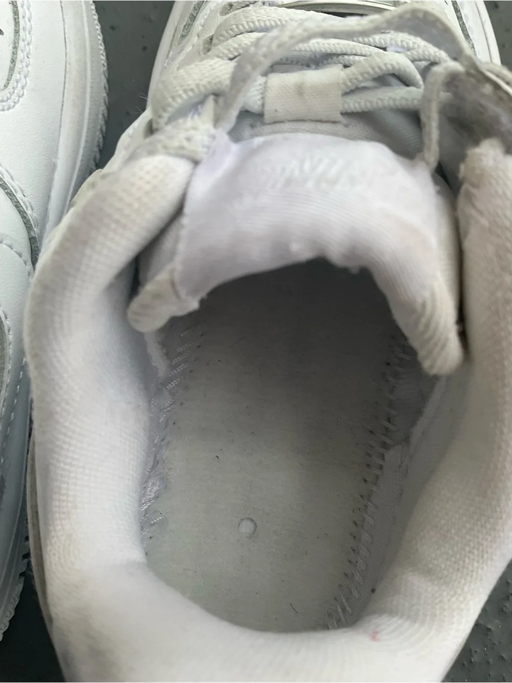 Nike Air Force 1 Low Lace WHITE/WHITE size 9C